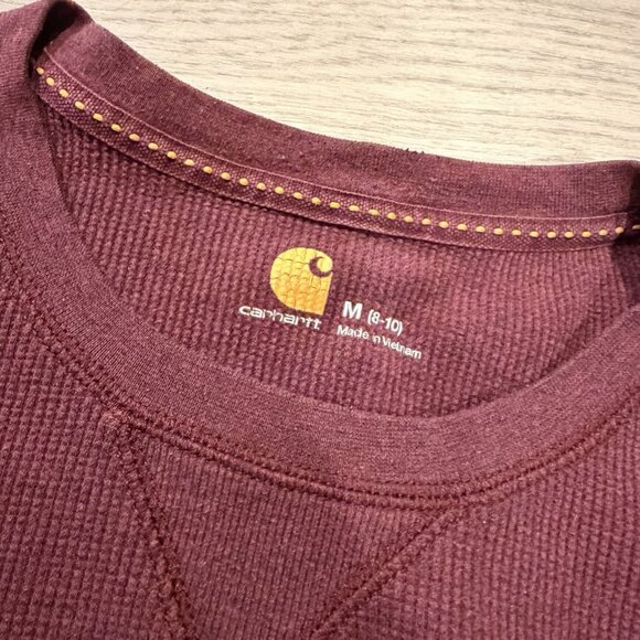 Carhartt Force Women’s Long Sleeve Thermal Shirt Size M (8-10) Snap Cuffs - Picture 4 of 5